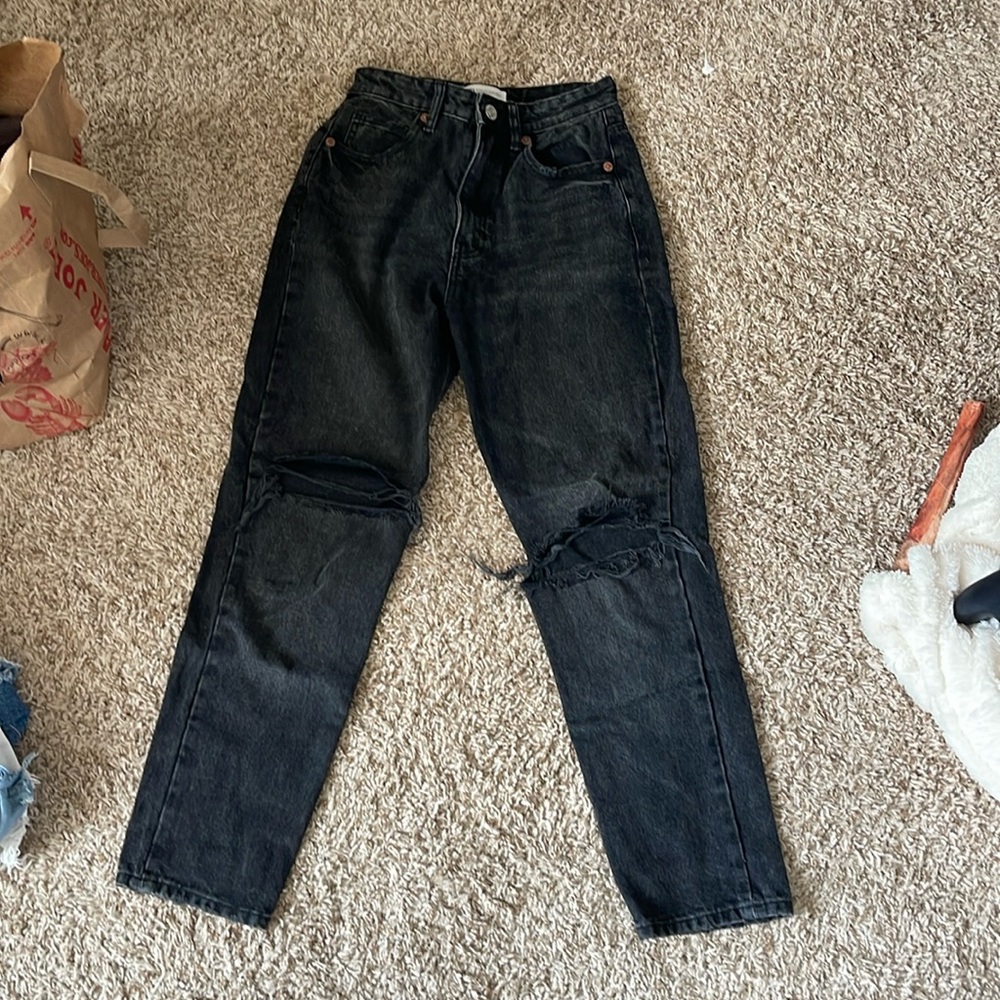 Zara Women's Black Jeans Size 2